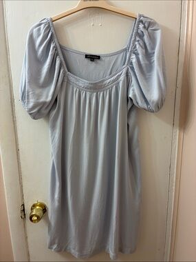 Shinestar Light Blue Puff Minidress Free People style